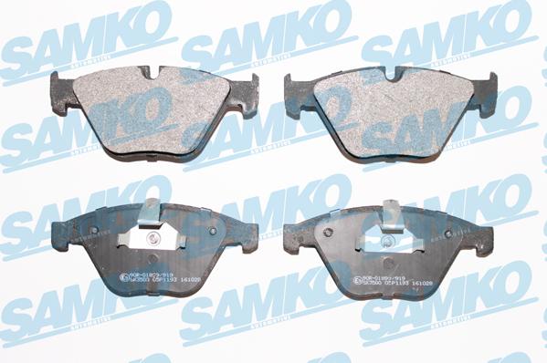 Samko 5SP1193 - Kit pastiglie freno, Freno a disco autozon.pro