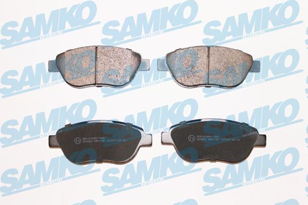 Samko 5SP1192 - Kit pastiglie freno, Freno a disco autozon.pro