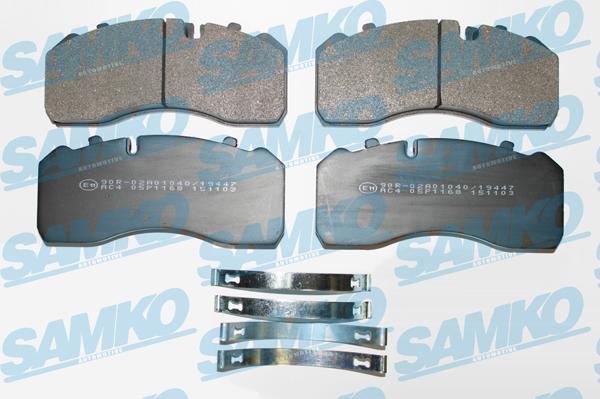 Samko 5SP1168 - Kit pastiglie freno, Freno a disco autozon.pro