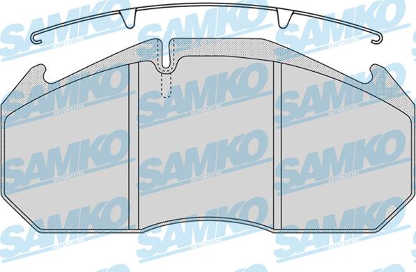 Samko 5SP1162 - Kit pastiglie freno, Freno a disco autozon.pro