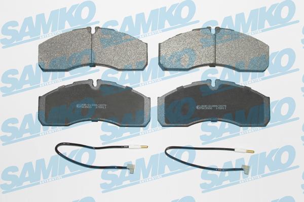 Samko 5SP1109A - Kit pastiglie freno, Freno a disco autozon.pro