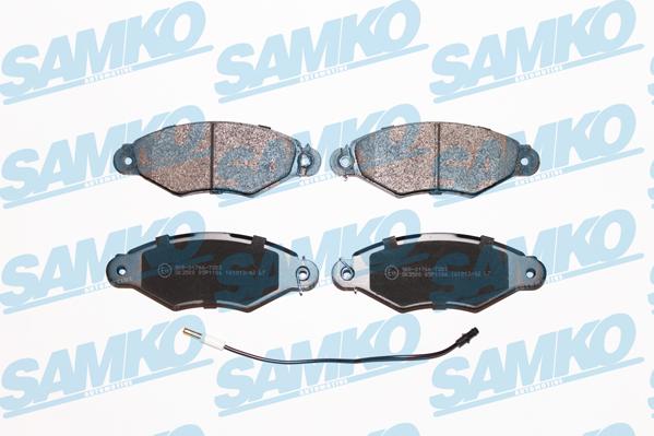 Samko 5SP1106 - Kit pastiglie freno, Freno a disco autozon.pro