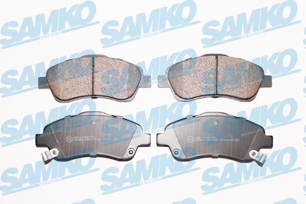 Samko 5SP1114 - Kit pastiglie freno, Freno a disco autozon.pro