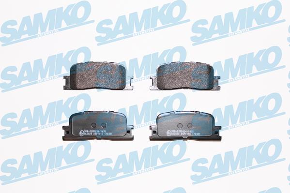 Samko 5SP1115 - Kit pastiglie freno, Freno a disco autozon.pro