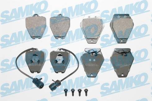 Samko 5SP1118 - Kit pastiglie freno, Freno a disco autozon.pro