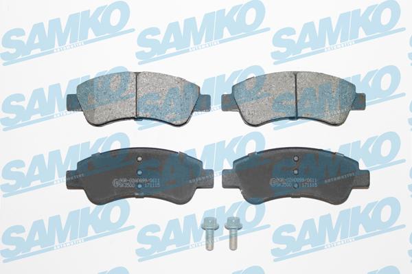 Samko 5SP1188 - Kit pastiglie freno, Freno a disco autozon.pro