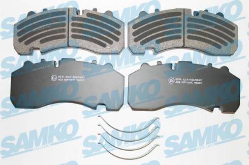 Samko 5SP1187 - Kit pastiglie freno, Freno a disco autozon.pro