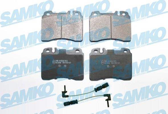 Samko 5SP1131A - Kit pastiglie freno, Freno a disco autozon.pro