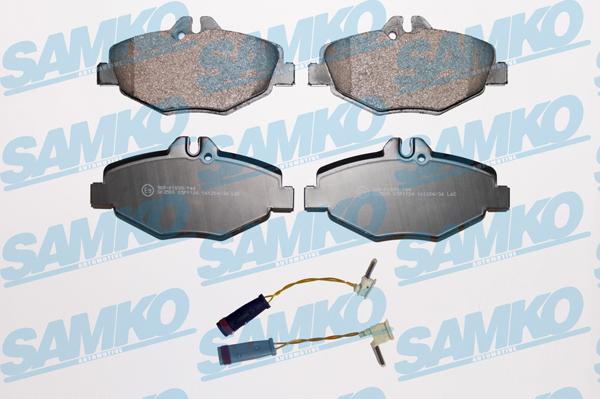 Samko 5SP1124A - Kit pastiglie freno, Freno a disco autozon.pro