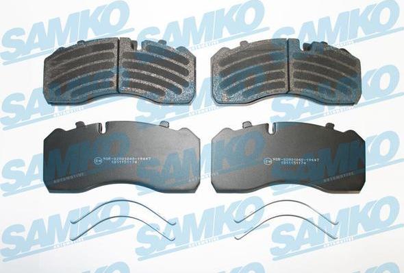 Samko 5SP1174 - Kit pastiglie freno, Freno a disco autozon.pro