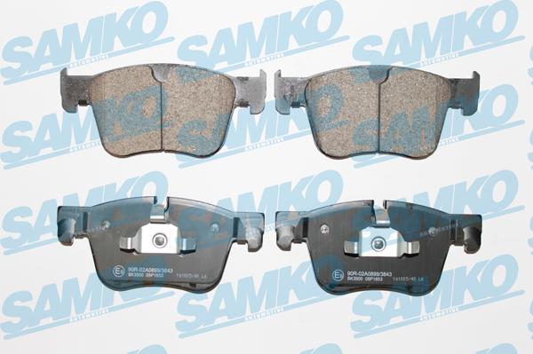 Samko 5SP1853 - Kit pastiglie freno, Freno a disco autozon.pro