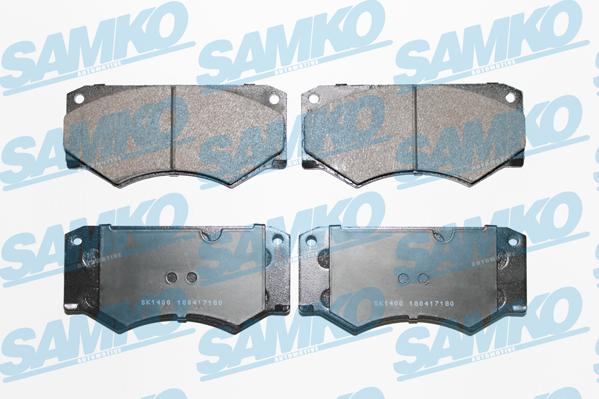 Samko 5SP180 - Kit pastiglie freno, Freno a disco autozon.pro