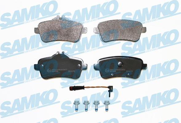 Samko 5SP1817A - Kit pastiglie freno, Freno a disco autozon.pro