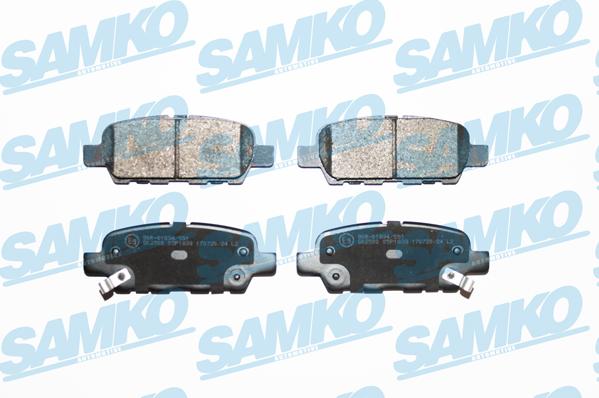 Samko 5SP1839 - Kit pastiglie freno, Freno a disco autozon.pro