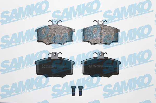 Samko 5SP187 - Kit pastiglie freno, Freno a disco autozon.pro