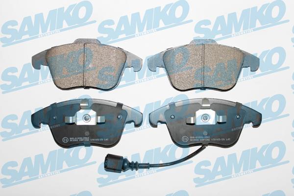 Samko 5SP1392 - Kit pastiglie freno, Freno a disco autozon.pro