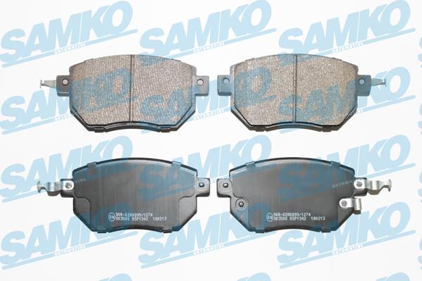 Samko 5SP1342 - Kit pastiglie freno, Freno a disco autozon.pro