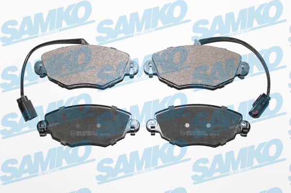 Samko 5SP1302 - Kit pastiglie freno, Freno a disco autozon.pro