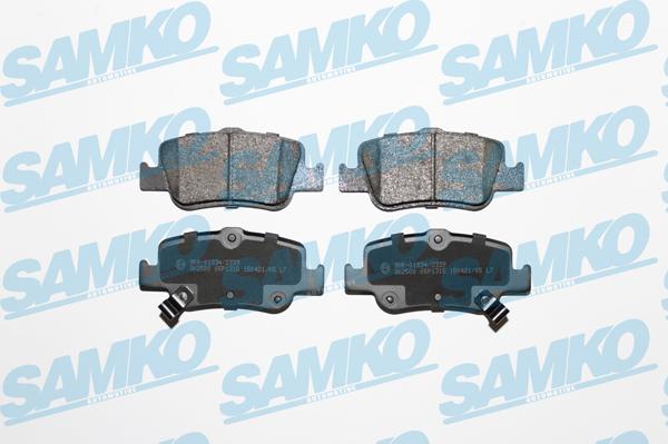 Samko 5SP1315 - Kit pastiglie freno, Freno a disco autozon.pro