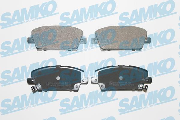 Samko 5SP1317 - Kit pastiglie freno, Freno a disco autozon.pro