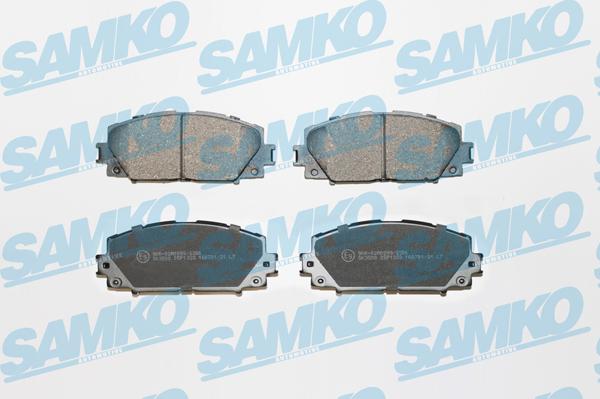 Samko 5SP1333 - Kit pastiglie freno, Freno a disco autozon.pro