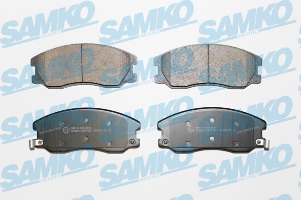 Samko 5SP1322 - Kit pastiglie freno, Freno a disco autozon.pro