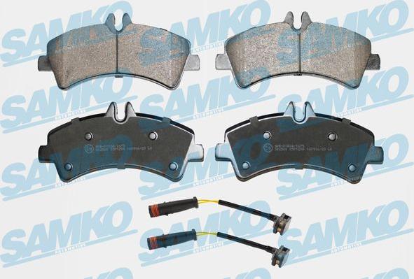 Samko 5SP1294A - Kit pastiglie freno, Freno a disco autozon.pro