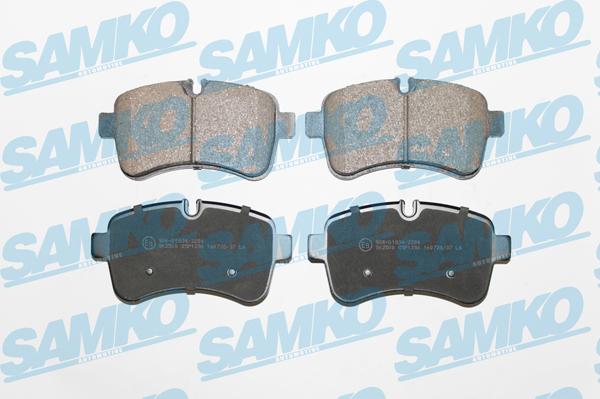 Samko 5SP1296 - Kit pastiglie freno, Freno a disco autozon.pro