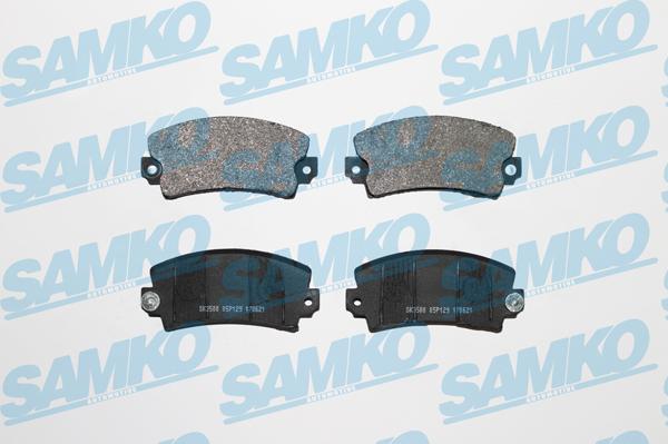 Samko 5SP129 - Kit pastiglie freno, Freno a disco autozon.pro