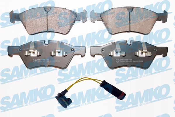 Samko 5SP1253A - Kit pastiglie freno, Freno a disco autozon.pro