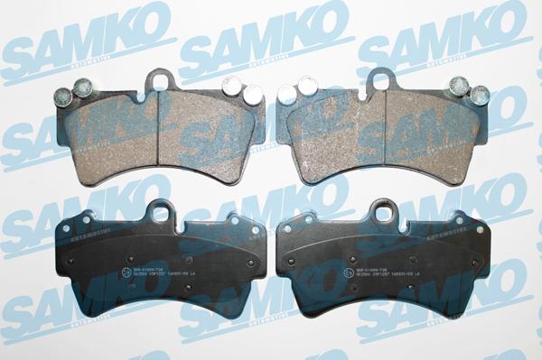 Samko 5SP1257 - Kit pastiglie freno, Freno a disco autozon.pro