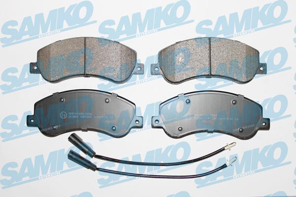 Samko 5SP1260 - Kit pastiglie freno, Freno a disco autozon.pro