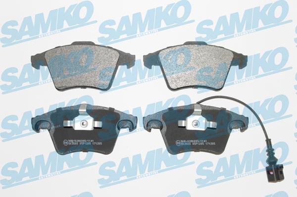 Samko 5SP1205 - Kit pastiglie freno, Freno a disco autozon.pro