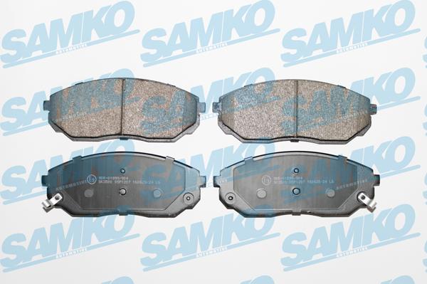 Samko 5SP1207 - Kit pastiglie freno, Freno a disco autozon.pro