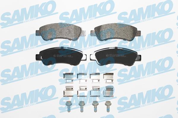 Samko 5SP1289K - Kit pastiglie freno, Freno a disco autozon.pro