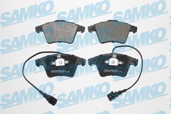 Samko 5SP1285 - Kit pastiglie freno, Freno a disco autozon.pro