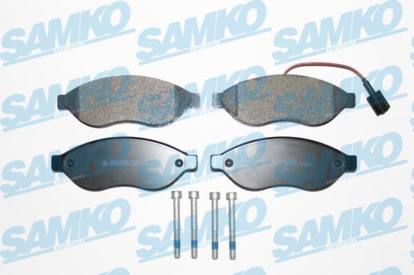 Samko 5SP1287 - Kit pastiglie freno, Freno a disco autozon.pro