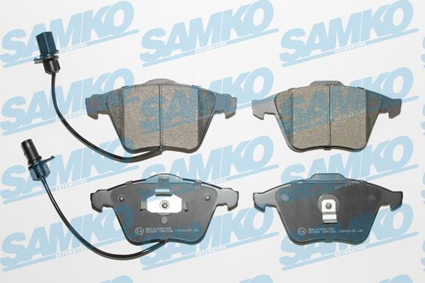 Samko 5SP1230 - Kit pastiglie freno, Freno a disco autozon.pro