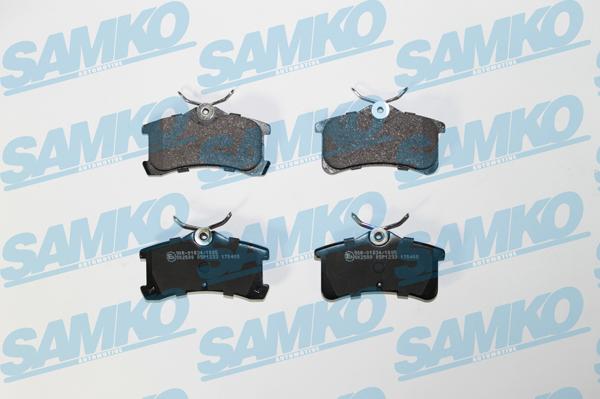 Samko 5SP1233 - Kit pastiglie freno, Freno a disco autozon.pro