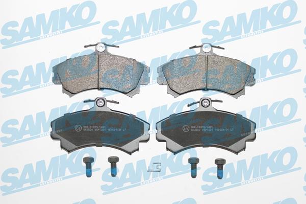 Samko 5SP1221 - Kit pastiglie freno, Freno a disco autozon.pro