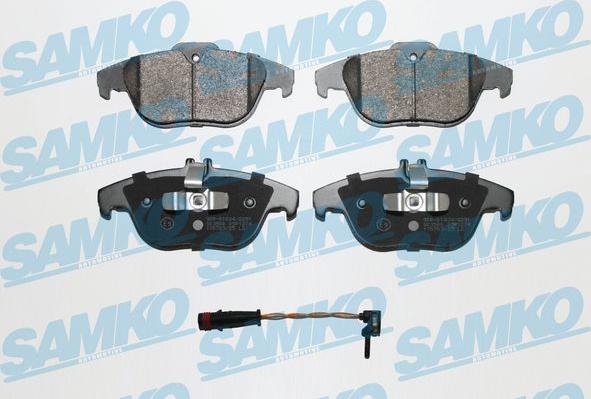 Samko 5SP1274A - Kit pastiglie freno, Freno a disco autozon.pro