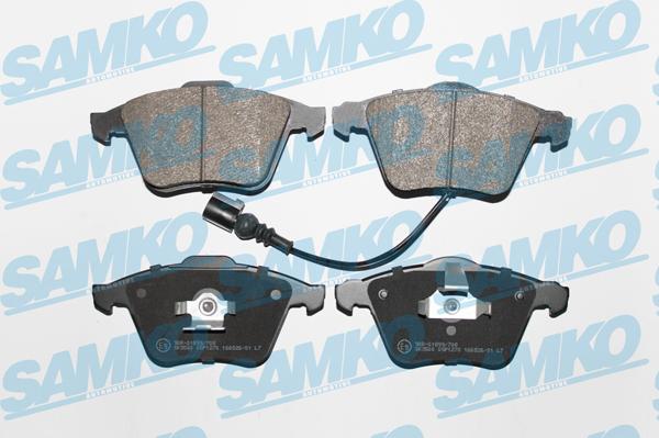 Samko 5SP1270 - Kit pastiglie freno, Freno a disco autozon.pro