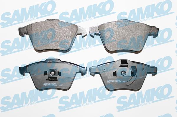 Samko 5SP1277 - Kit pastiglie freno, Freno a disco autozon.pro