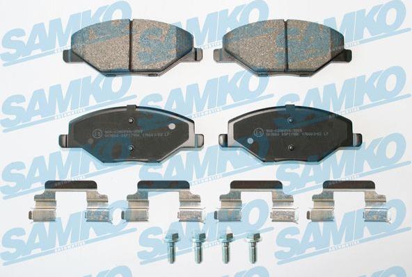 Samko 5SP1795K - Kit pastiglie freno, Freno a disco autozon.pro