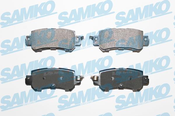 Samko 5SP1756 - Kit pastiglie freno, Freno a disco autozon.pro