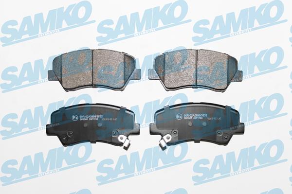 Samko 5SP1753 - Kit pastiglie freno, Freno a disco autozon.pro