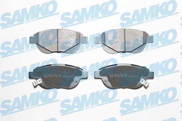 Samko 5SP1760 - Kit pastiglie freno, Freno a disco autozon.pro