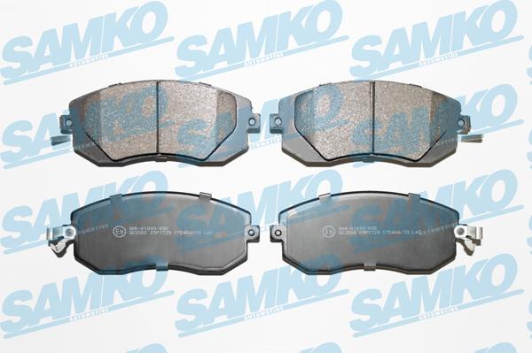 Samko 5SP1729 - Kit pastiglie freno, Freno a disco autozon.pro