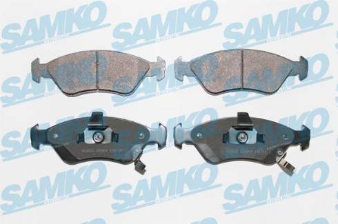 Samko 5SP810 - Kit pastiglie freno, Freno a disco autozon.pro