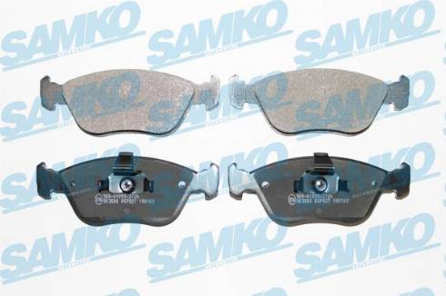 Samko 5SP827 - Kit pastiglie freno, Freno a disco autozon.pro